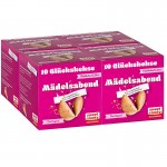 4 Faltschachteln für jeweils 10 Glückskekse mit einem Mädelsabend-Motiv
