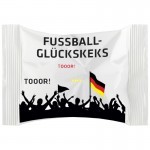 Fußball-Glückskeks in weißer Folie