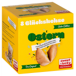 Faltschachtel für 8 Glückskekse miteinem Ostern-Motiv