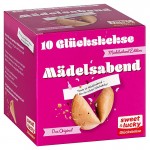 1 Faltschachteln für 10 Glückskekse mit einem Mädelsabend-Motiv