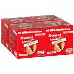 4 Faltschachteln für jeweils10 Glückskekse mit einem Sweet & Lucky, Das Original-Motiv